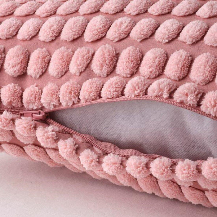IKEA FIALISA Cushion pad, White, 50x50 cm with Cushion Cover, Light Pink, 50x50 cm