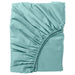 An IKEA fitted sheet in a soft, rey-turquoise, 80x200cm cm, 10486572 