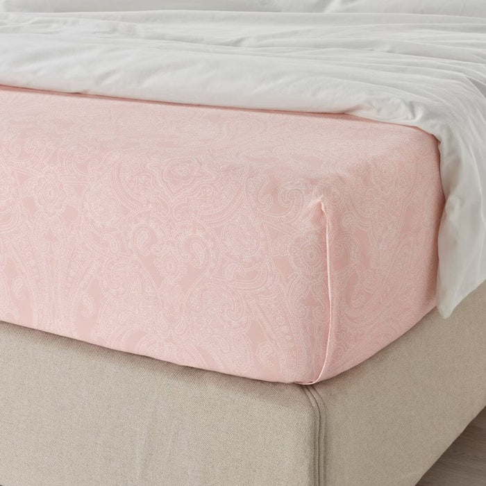 IKEA JÄTTEVALLMO Sheet, Light Pink/White