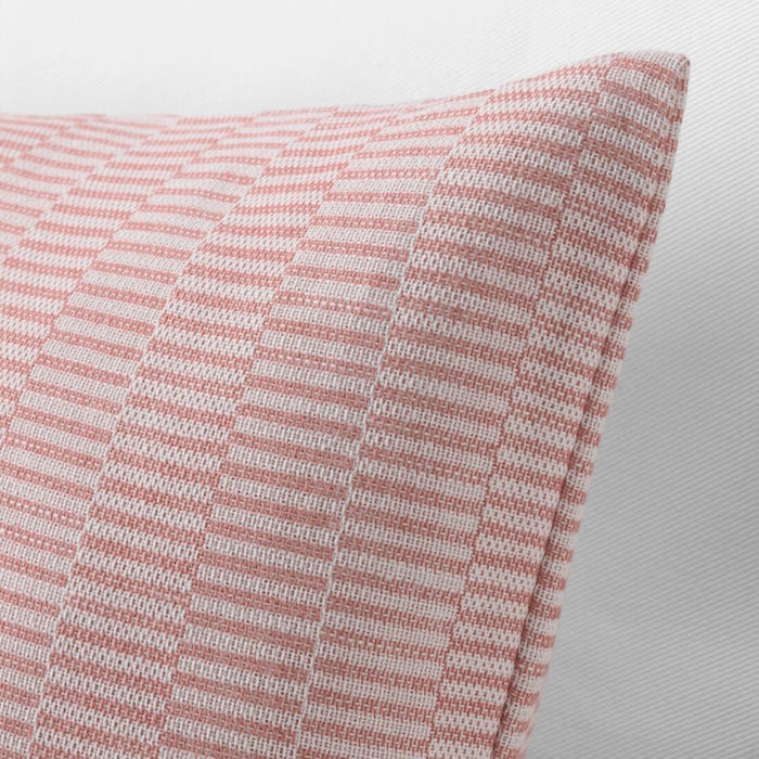 IKEA FIALISA Cushion pad, white, 50x50 cm with Cushion cover, Red/White, 50x50 cm (20x20 ")