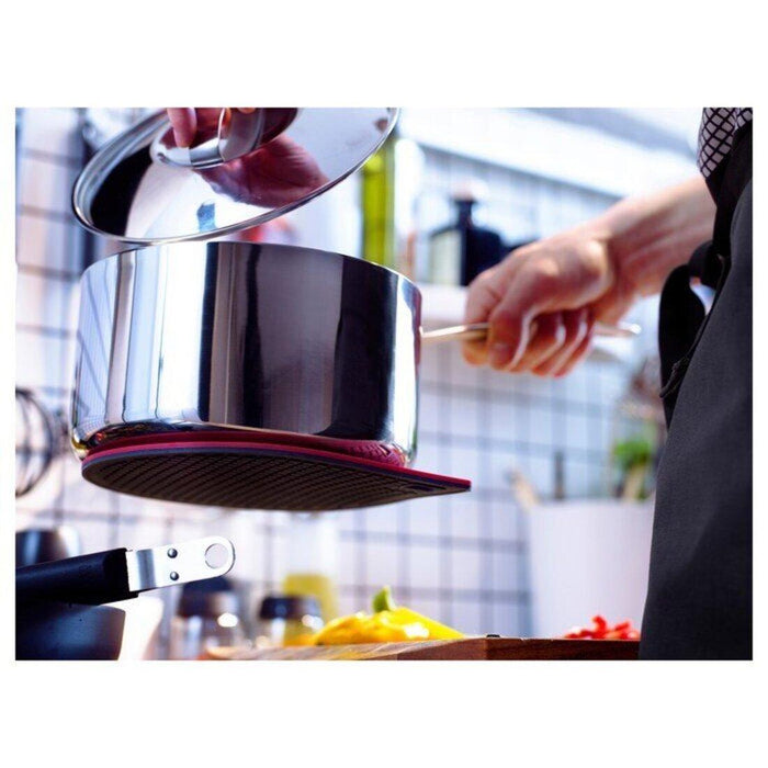 IKEA Non-Stick Frying Pan (Set of 2) with Silicone Mat and Cleaning Brush