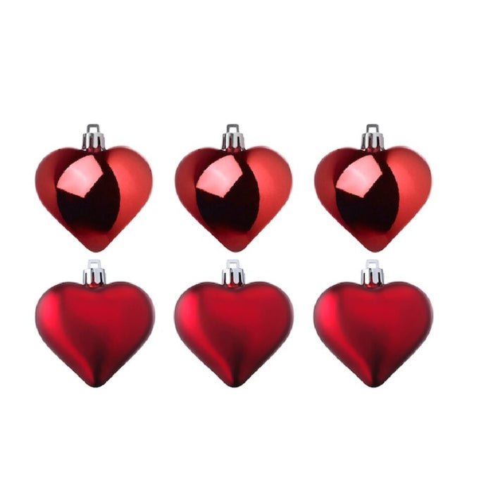 IKEA VINTERFINT Hanging Decoration, Heart-Shaped red - Pack of 6