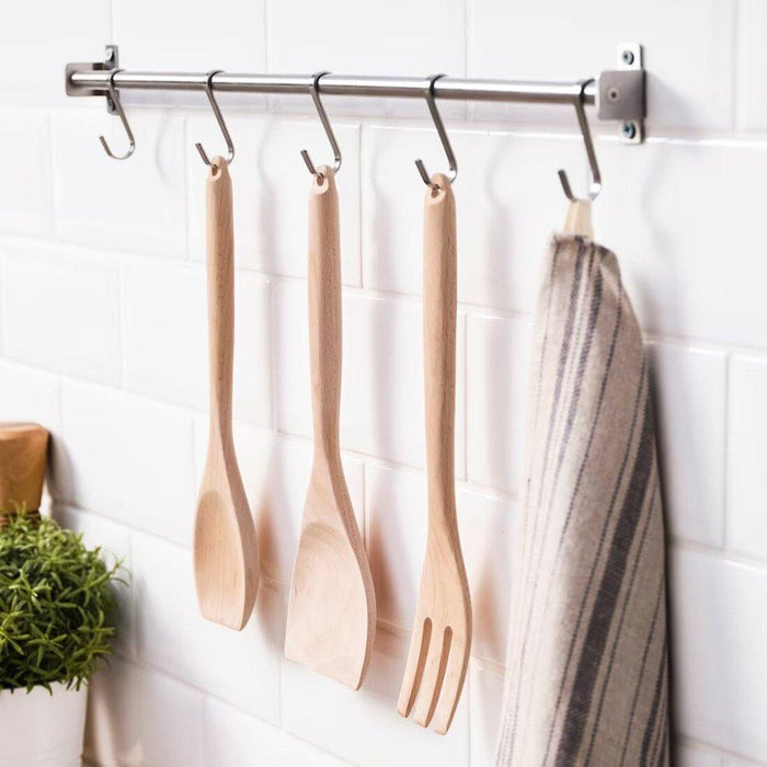 IKEA  RÖRT Wok spatula, beech  with  RÖRT Spoon, beech