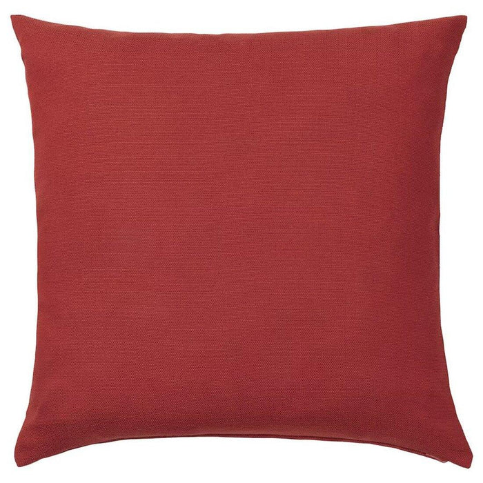 IKEA FIALISA Cushion pad, White, 50x50 cm wtih Cushion cover, brown-red, 50x50 cm