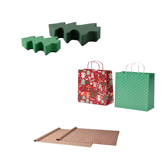 IKEA VINTER Premium Christmas Gift Bags, Gift Box and Wrapping Paper Set