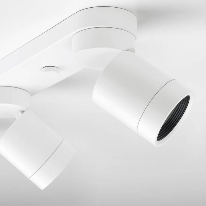 IKEA NYMÅNE Ceiling spotlight with 4 spots, white with Ceiling spotlight with 1 spot, white