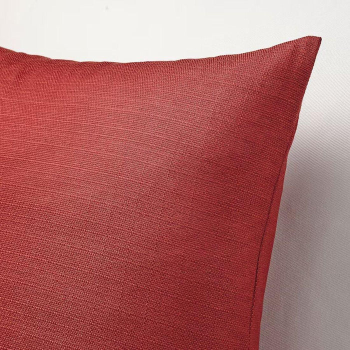 IKEA FIALISA Cushion pad, White, 50x50 cm wtih Cushion cover, brown-red, 50x50 cm