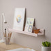 IKEA MOSSLANDA picture ledge in pale pink, perfect for holding framed photos and decor 20511340
