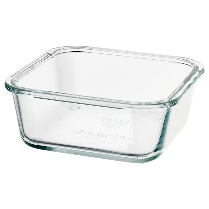 IKEA square/glass food container is great for keeping different foods separate and organized