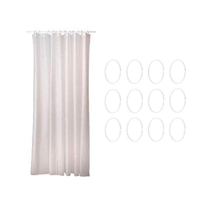 IKEA Shower Curtain, 180x200 cm (71x79) with 12 rings