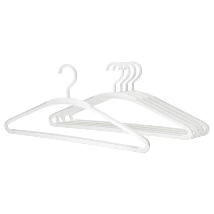 IKEA VUKU Wardrobe, white, 74*51*149 cm  with  Hanger, white/grey ( 5 pack )