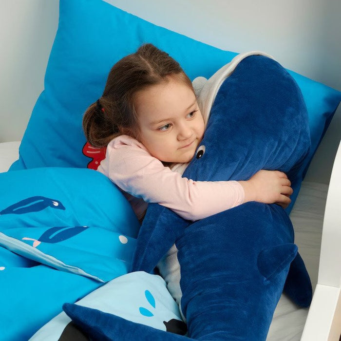 Digital Shoppy IKEA Blue Whale Soft Toy, 100 cm - Create endless playtime memories with this cuddly and lovable companion.    80522114 