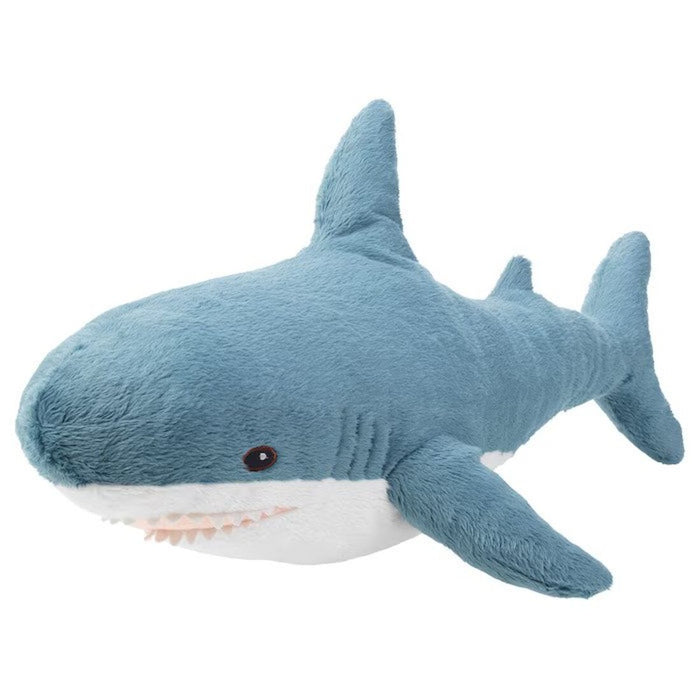 Close-up of plush baby shark, soft and huggable. 00540664