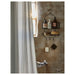 Digital Shoppy IKEA Space-saving black two-tier shower hanger, neatly storing shower essentials