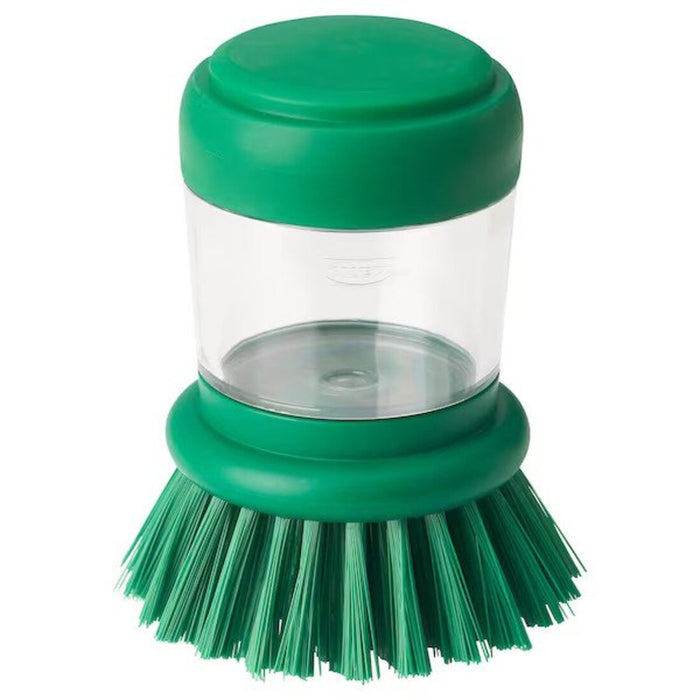 Bright green IKEA Dish-washing brush with built-in soap dispenser 60561007 