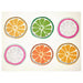 A patterned place mat featuring a geometric design in vibrant colors 00557150 