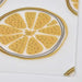 Stylish and practical yellow place mat, offering both surface protection and a touch of modern elegance.