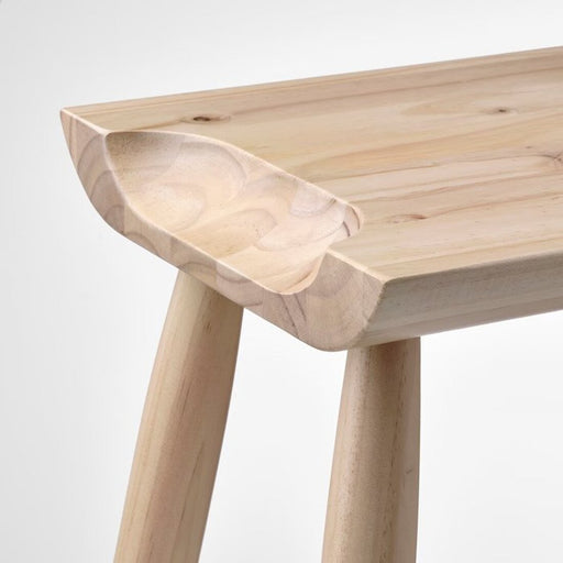 closeup image ofContemporary design pine stool, 41 cm in height.  60546088