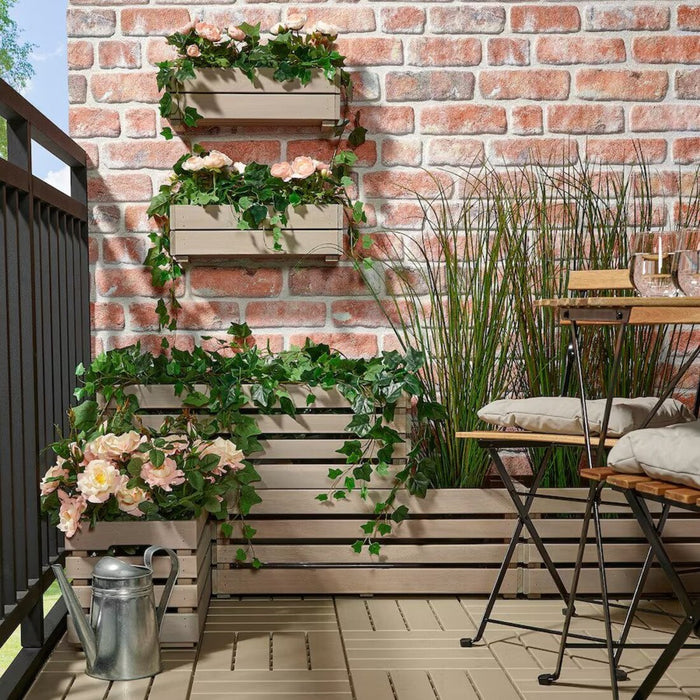 Outdoor Acacia Planter: A stylish wooden planter for outdoor spaces