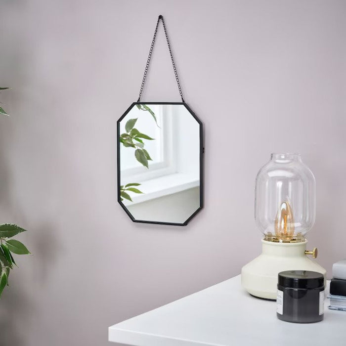 IKEA LASSBYN Mirror, black, 20x25 cm (7 7/8x9 7/8 ")
