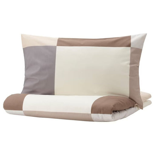 IKEA Duvet Cover and Pillowcase Set in Rich Brown - Featuring a cozy, luxurious feel with intricate patterns 20490724