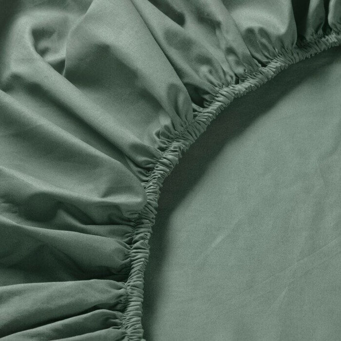 IKEA Grey/Green Fitted Sheet - A perfect fit for your mattress, providing both comfort and style 40501731 