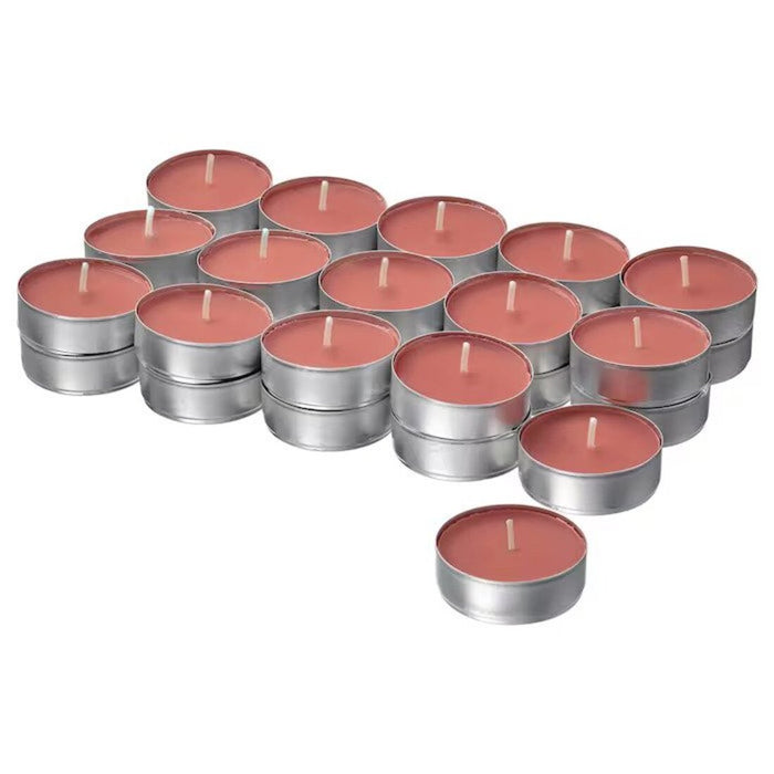 IKEA Scented Tealight in Amber & Rose - A Romantic Red-Brown Glow