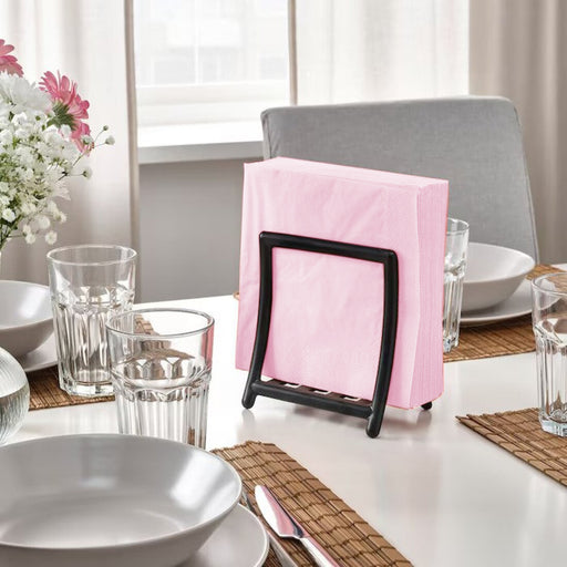 Light pink paper napkin from IKEA FANTASTISK collection on a table setting