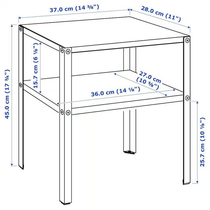 Measurements of IKEA Bedside table  20564135