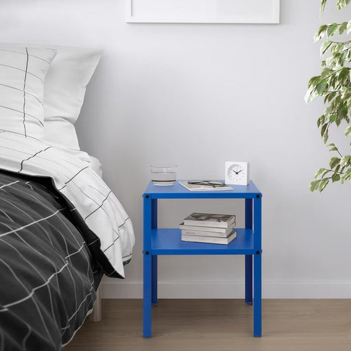 Practical and stylish blue bedside table with storage 20564135