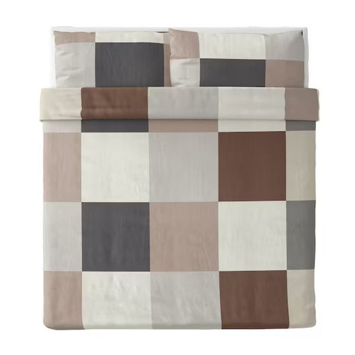 Soft Brown Duvet Cover and Pillowcase from IKEA - Embrace comfort and elegance in your sleep space     30490709