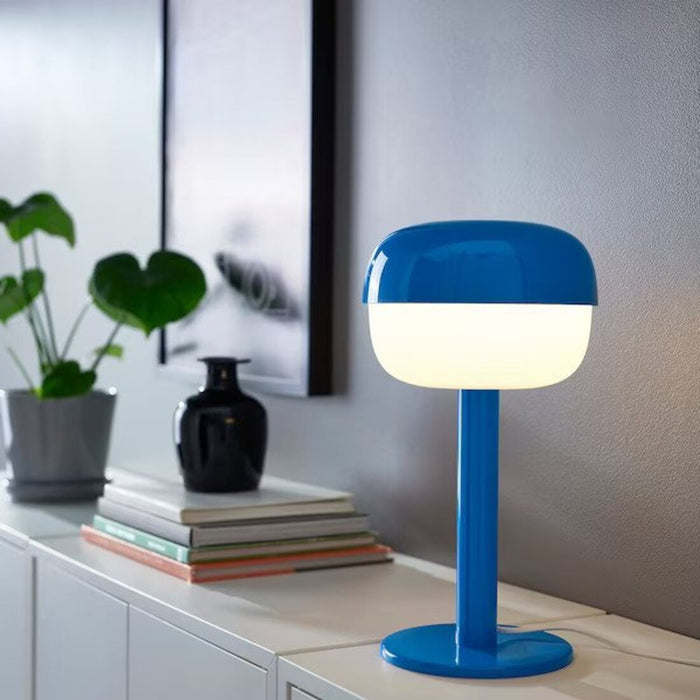 IKEA BLÅSVERK Table lamp, 36 cm (14 ") with LED bulb E14 470 lumen