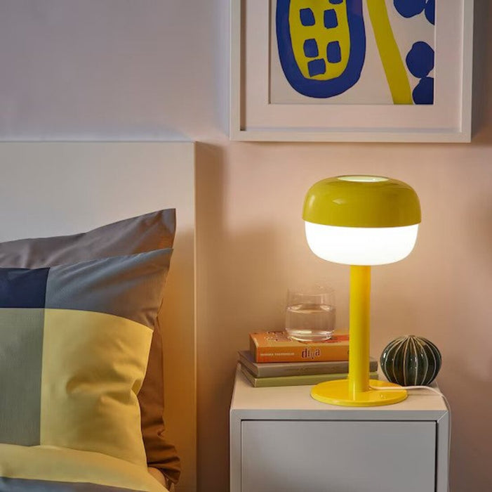 IKEA BLÅSVERK Table lamp, 36 cm (14 ") with LED bulb E14 470 lumen