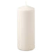  An image of the eco-friendly natural pillar candle, IKEA FENOMEN, in its 19 cm (7 ½ inches) size.