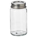 6 cl GULDFISK Spice Jar - Transparent Glass with Stainless Steel Lid-10553217