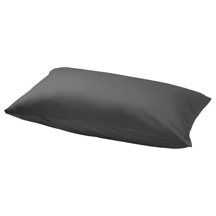 IKEA NATTJASMIN Pillowcase, dark grey, 50x80 cm (20x31 ")