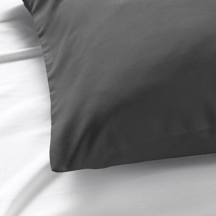 IKEA NATTJASMIN Pillowcase, dark grey, 50x80 cm (20x31 ")