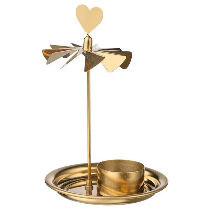 IKEA VINTERFINT Tealight holder, gold, 17 cm (7 ")