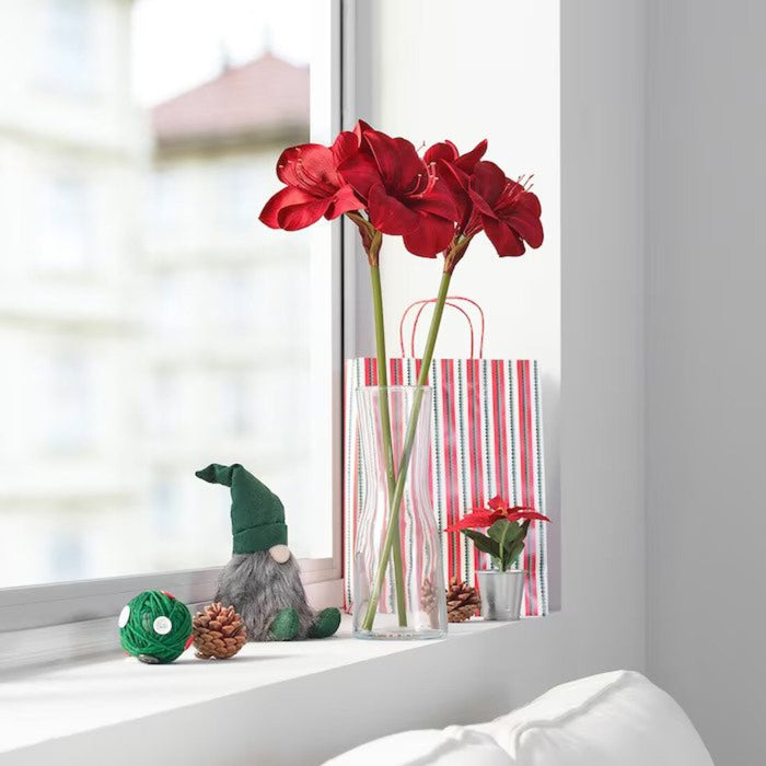 IKEA VINTERFINT Artificial flower, indoor/outdoor Amaryllis/red, 60 cm (23 ½ ")