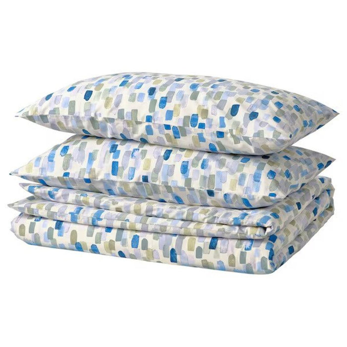 IKEA VINTERIBERIS Duvet cover and 2 pillowcases, multicolour/blue, 240x220/50x80 cm (94x87/20x31 ")