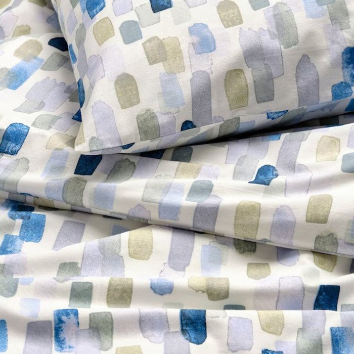 IKEA VINTERIBERIS Duvet cover and 2 pillowcases, multicolour/blue, 240x220/50x80 cm (94x87/20x31 ")
