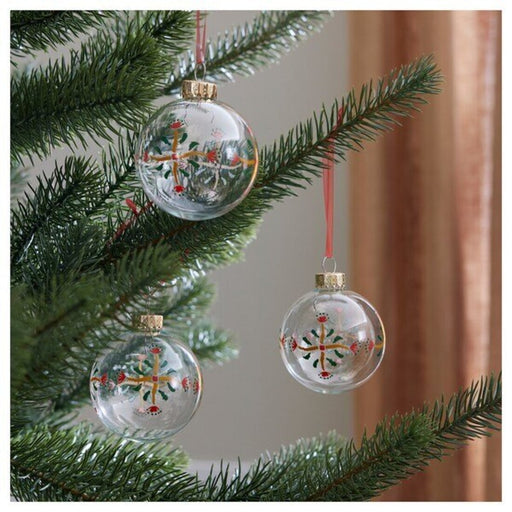 closeup image of IKEA VINTERFINT Decoration, baubles capture the essence of Christmas, instantly elevating the holiday atmosphere in your home