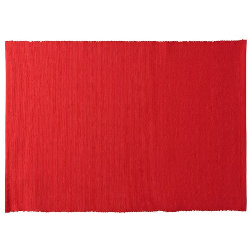 Durable and vibrant red place mat for your kitchen. 10552374
