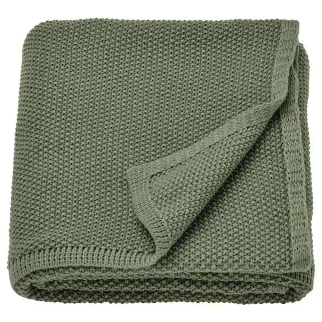 IKEA Get Comfy with HUMLEMOTT: Grey-Green Throw (130x170 cm) —