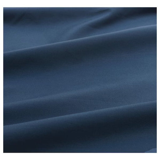 Close-Up of ULLVIDE Dark Blue Fitted Sheet's Soft Cotton Texture  40342775