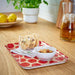 Functional Dining Tray - IKEA SNÖKRABBA Dotted Light Beige/Bright Red 50561531