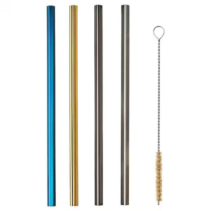 LUFTTÄT Drinking Straws and Clean Brush Set of 5 in Assorted Colors.  10561284