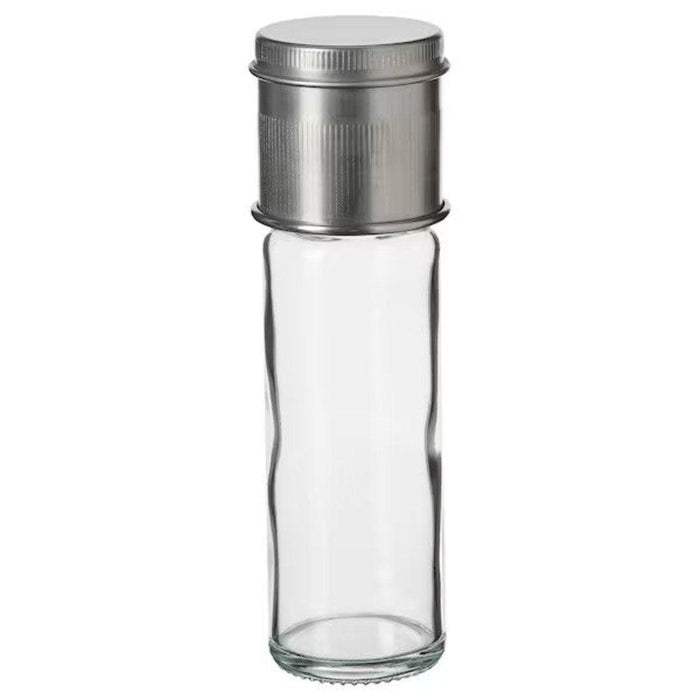 IKEA  CITRONHAJ Spice mill, clear glass/stainless steel, 15 cm (6 ") with Oil/vinegar bottle, clear glass/stainless steel, 16 cm (6 ¼ ")