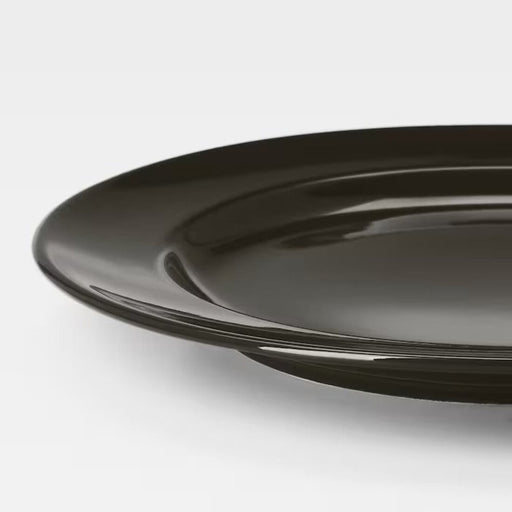 Close-up of the plate's texture - "Detailed texture of the VARDAGEN Dark Grey Plate.