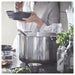 Sleek IKEA MIDDAGSMAT Pot - Clear glass and stainless steel